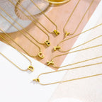 Cadena de Cable Cruz Letra Mayúscula