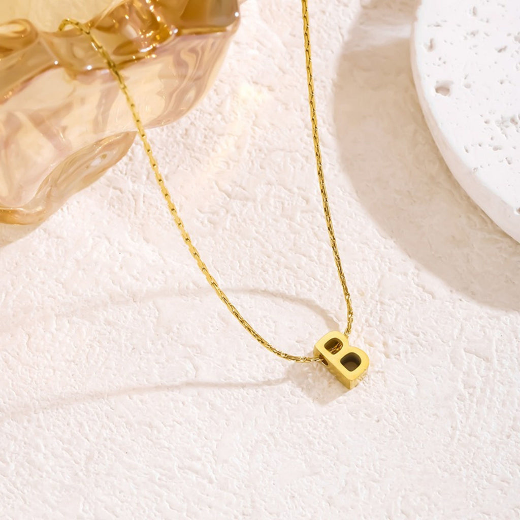 Cadena de Cable Cruz Letra Mayúscula